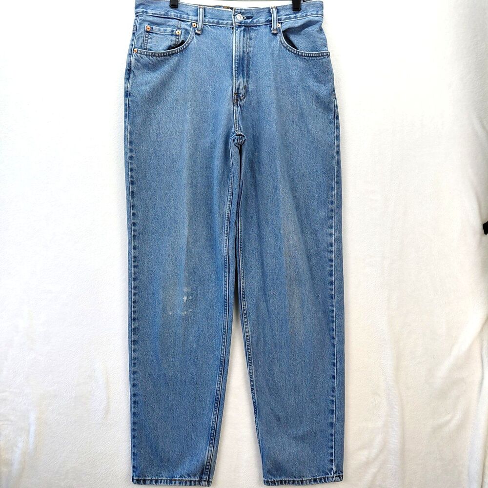 Vintage Levis 560 Jeans Mens 33x34 Blue Denim Loose Fit Taper Baggy Comfort Y2K